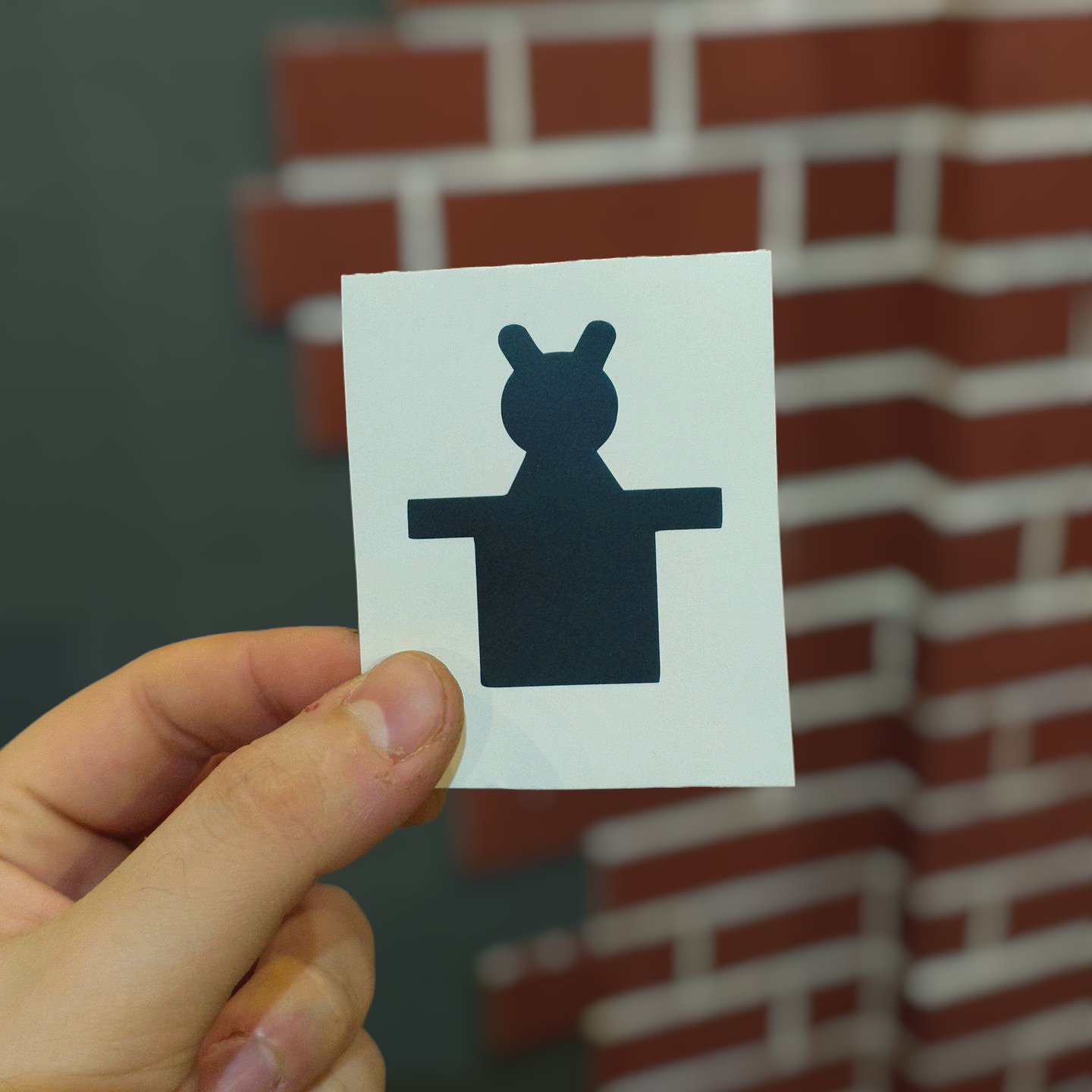 Sticker Rabbit from a hat