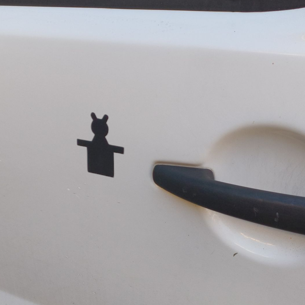 Sticker Rabbit from a hat