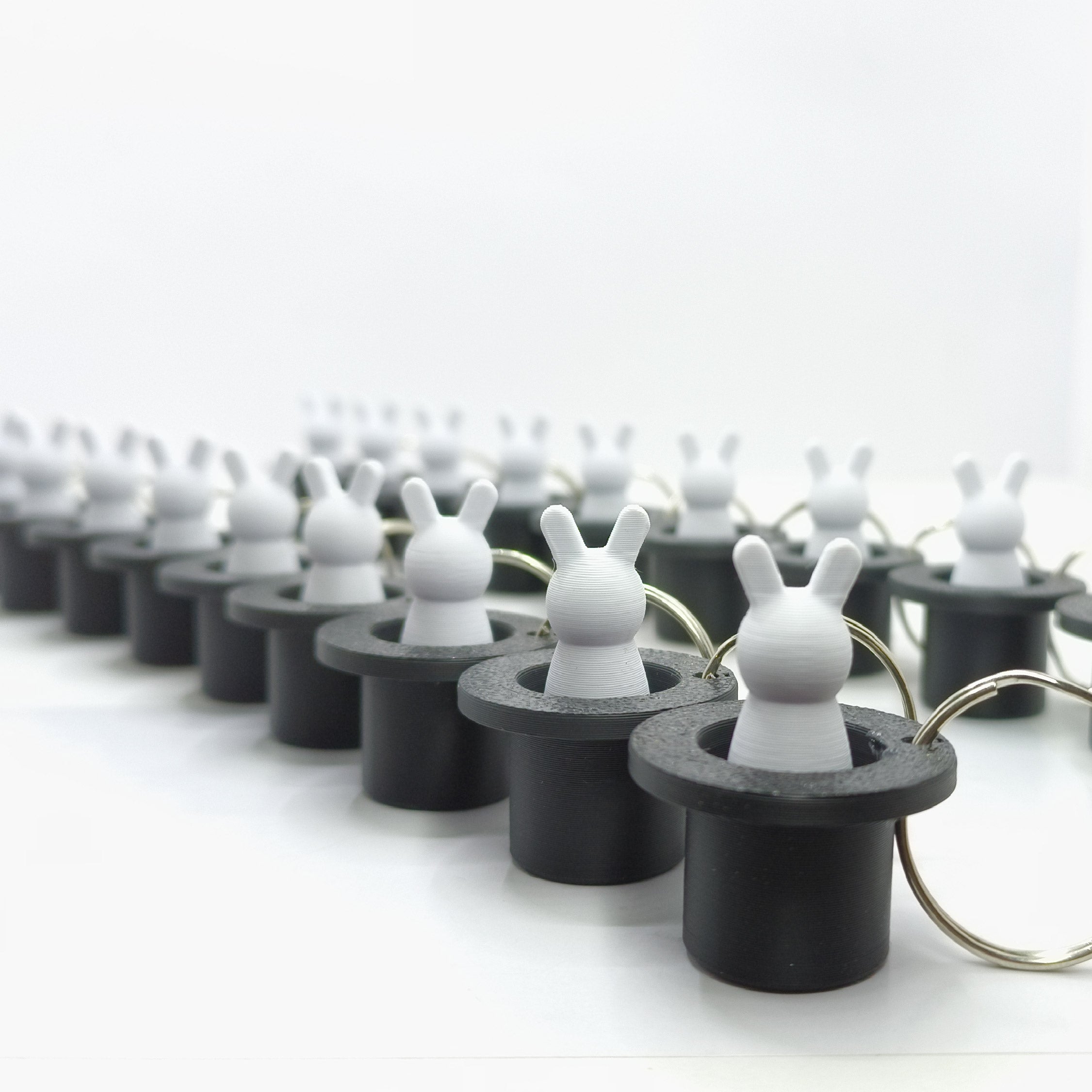 RABBIT FROM A HAT KEYCHAIN