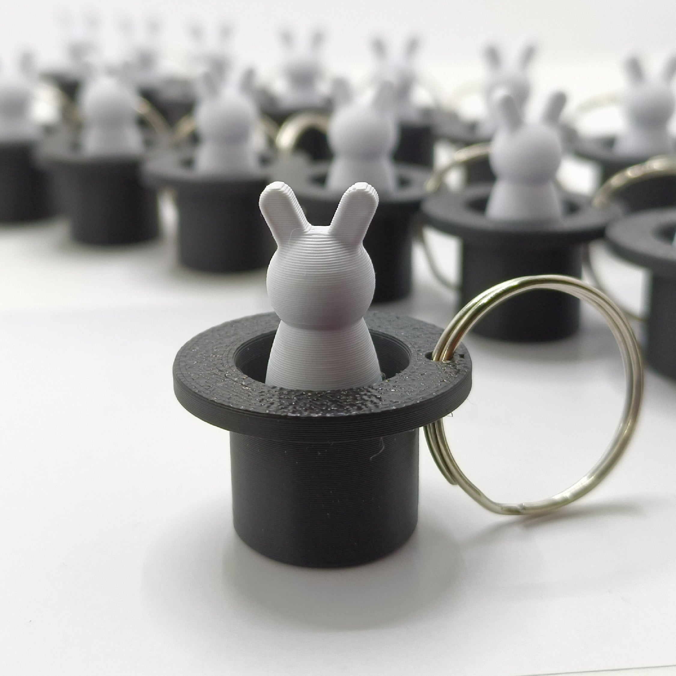 RABBIT FROM A HAT KEYCHAIN